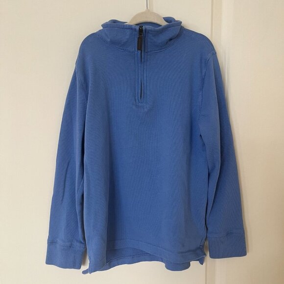 J Crew Crewcuts Blue Kids' half-zip cotton pullover - Picture 3 of 6